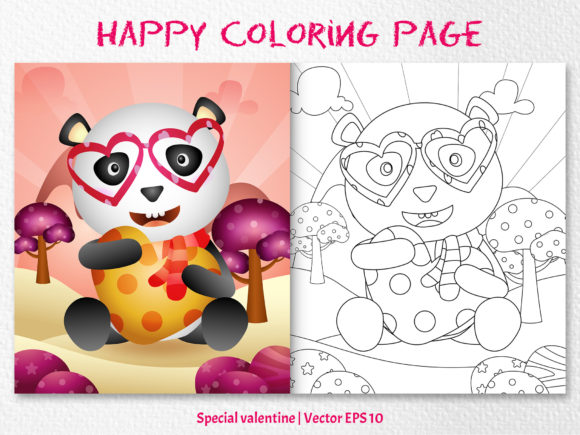 Download A Cute Panda - Coloring Pages - Cute Collection