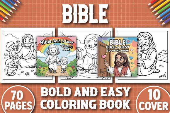 Download Bold and Easy Bible Coloring Book - Bible Collection