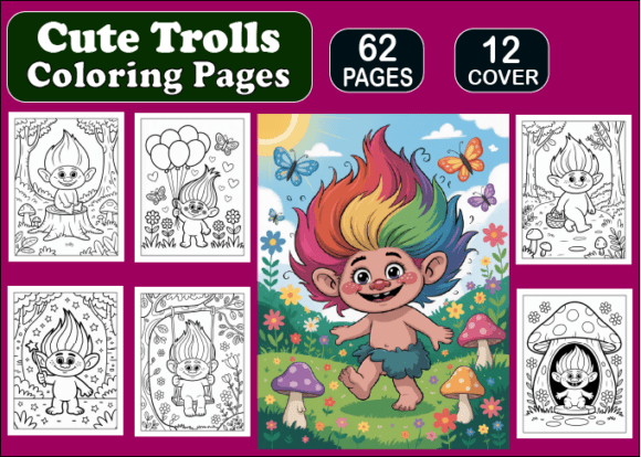 Download Cute Trolls Coloring Pages for Kids - Cute Collection