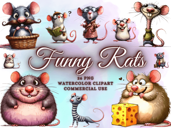 Download Funny Cute Rat Clipart - Cute Rat Png - Cute Collection