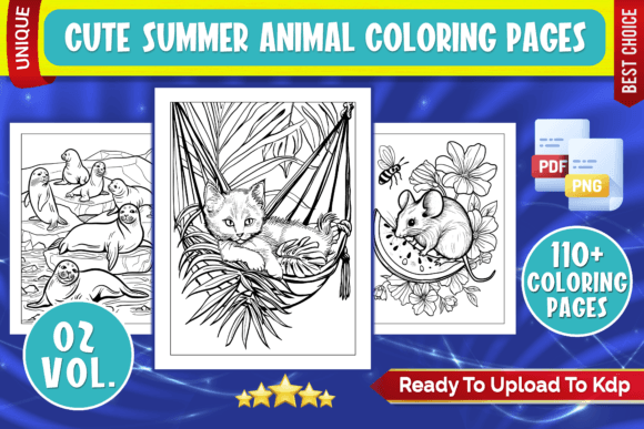 Download Cute Summer Animal Coloring Pages - Cute Collection