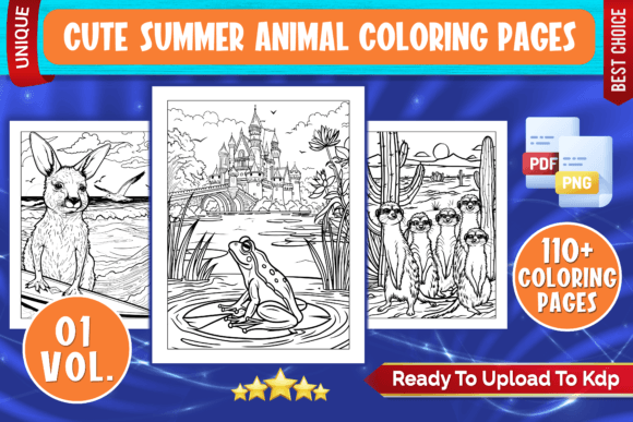 Download Cute Summer Animal Coloring Pages - Cute Collection