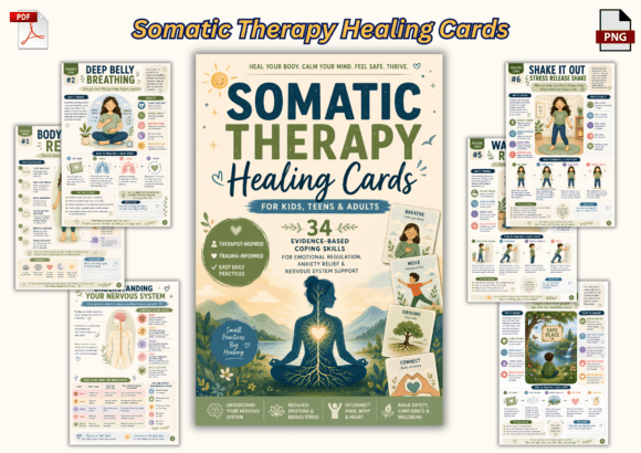 Download Somatic Therapy Healing Cards - Premium Resources