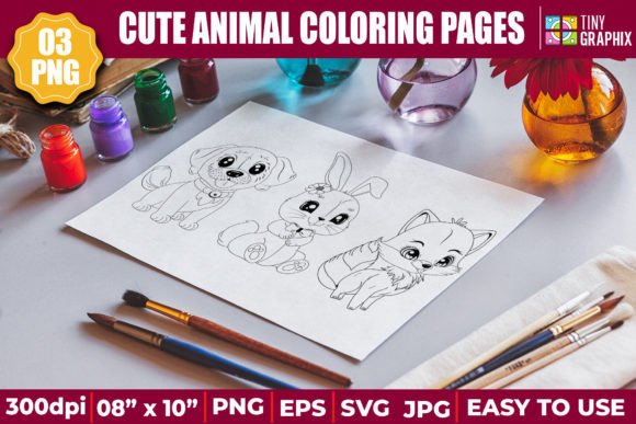 Download CUTE ANIMAL COLORING PAGES - Cute Collection