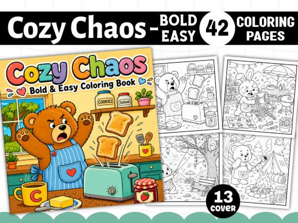 Download Cozy Chaos Cute &amp; Comfy Coloring Book - Cute Collection