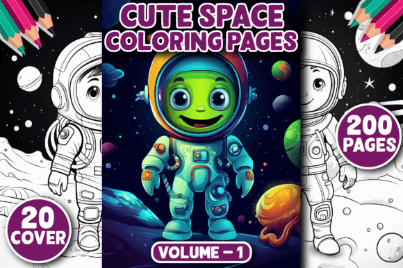Download 200 Cute Space Coloring Pages for Kids - Cute Collection