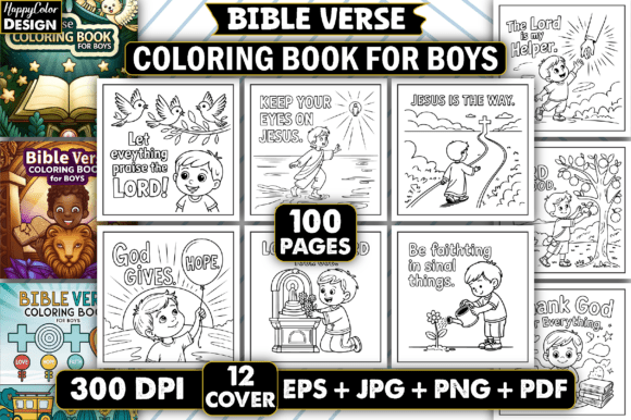Download Bible Verse Coloring Book for Boys - Bible Collection
