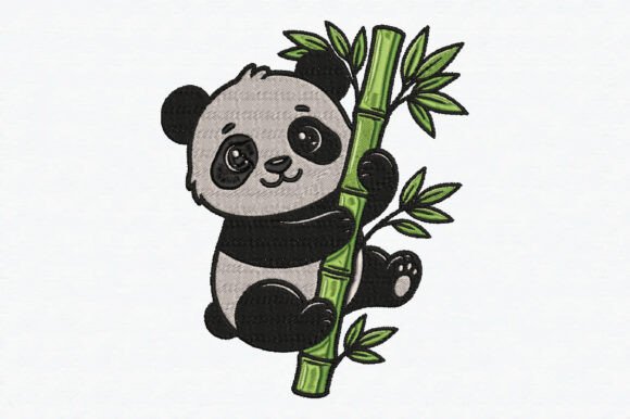 Download Cute Panda Embroidery Design - Cute Collection