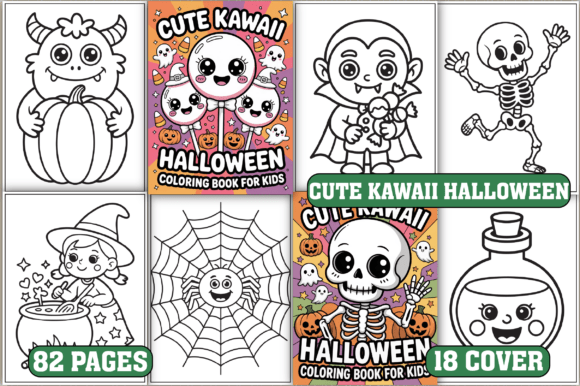 Download 82 Cute Kawaii Halloween Coloring Pages - Cute Collection