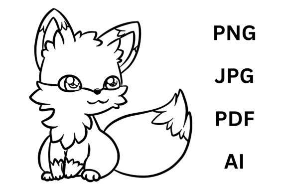 Download Cute Fox Animal Coloring Page for Kids - Cute Collection