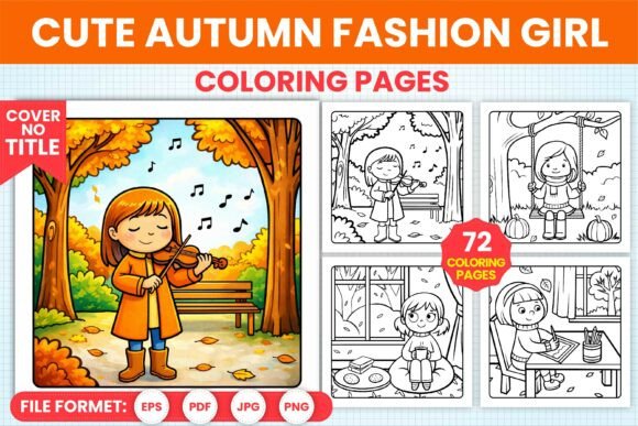 Download Cute Autumn Fashion Girl Coloring Pages - Cute Collection