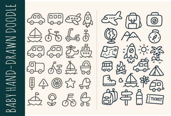 Download Cute Vehicles, Adventure &amp; Camping Icon - Cute Collection