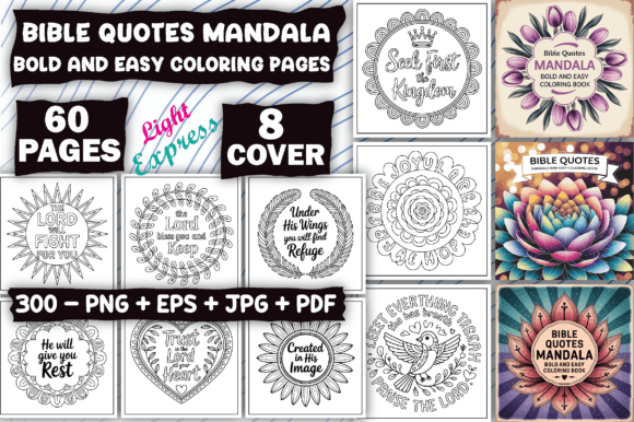 Download Bible Quotes Mandala Coloring Pages - Bible Collection