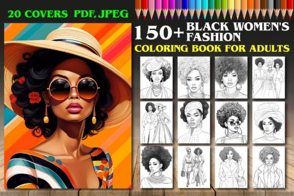 Download Black Women's Fashion Coloring Pages - Premium Resources