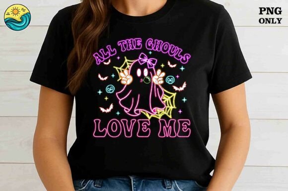 Download All the Ghouls Love Me PNG – Cute Neon - Cute Collection