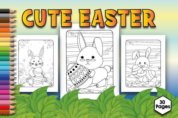 Download Cute Easter Coloring Pages for Kids - Cute Collection