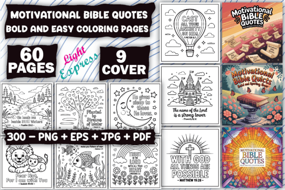 Download Motivational Bible Quotes Coloring Pages - Bible Collection