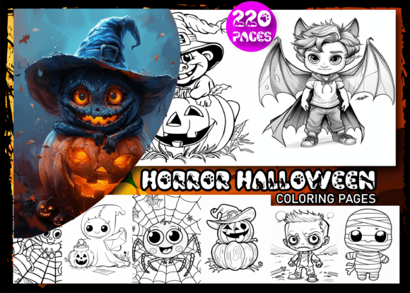 Download Horror Halloween Coloring Book for Kids - Halloween coloring book for kids Collection
