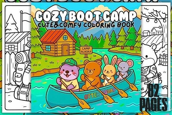Download Cozy Boot Camp Cute&amp;Comfy Coloring Book - Cute Collection