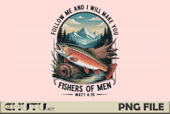 Download Fishers of Men PNG - Bible Verse Art - Bible Collection