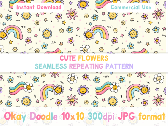 Download Cute Flowers Seamless Pattern - Cute Collection