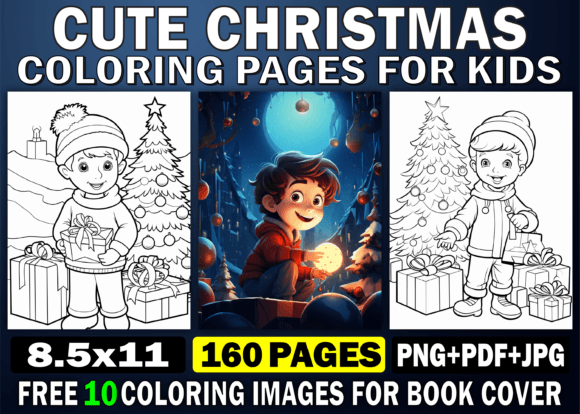 Download 160 Cute Christmas Coloring Pages for - Cute Collection