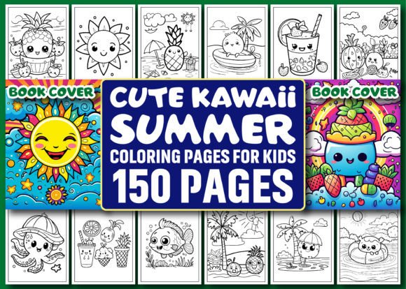 Download 150 Cute Kawaii Summer Coloring Pages - Cute Collection